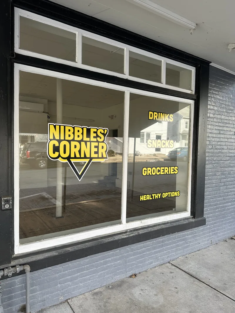 Nibbles' Corner window graphics