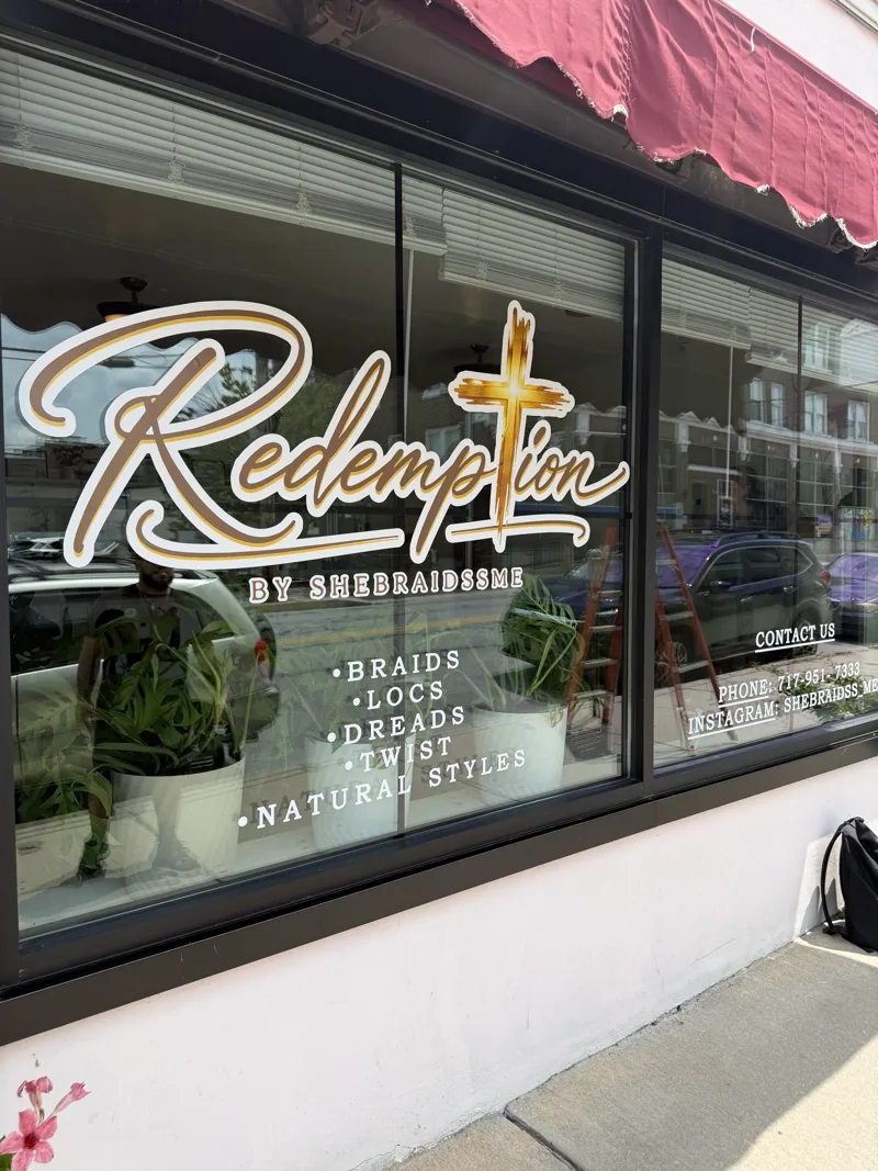 Redemption window graphics