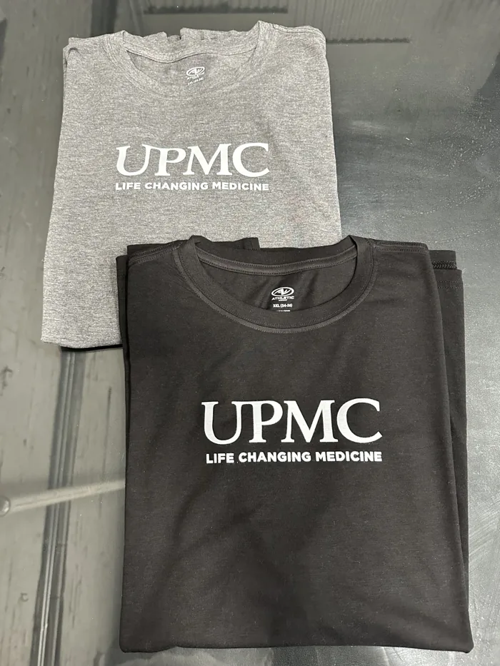 UPMC printed tees